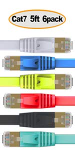Cat7-5ft-6Color